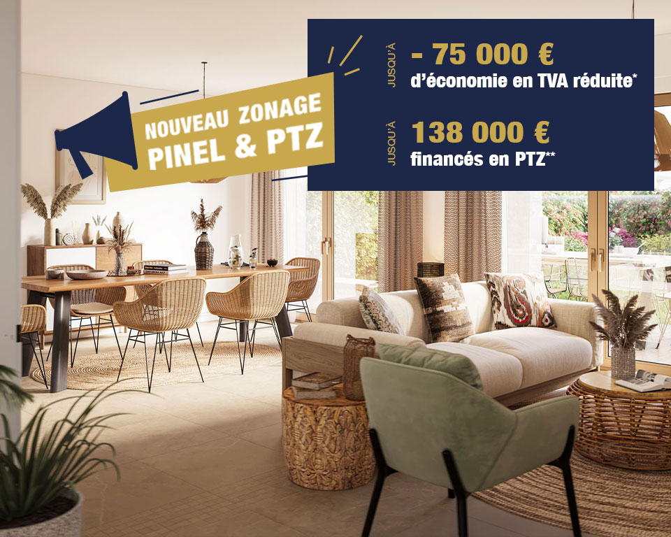 Nouveau zonage pour les projets immobiliers : PTZ revu à la hausse, plus de biens en TVA réduite, PINEL plus avantageux…